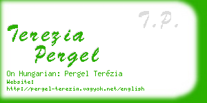 terezia pergel business card